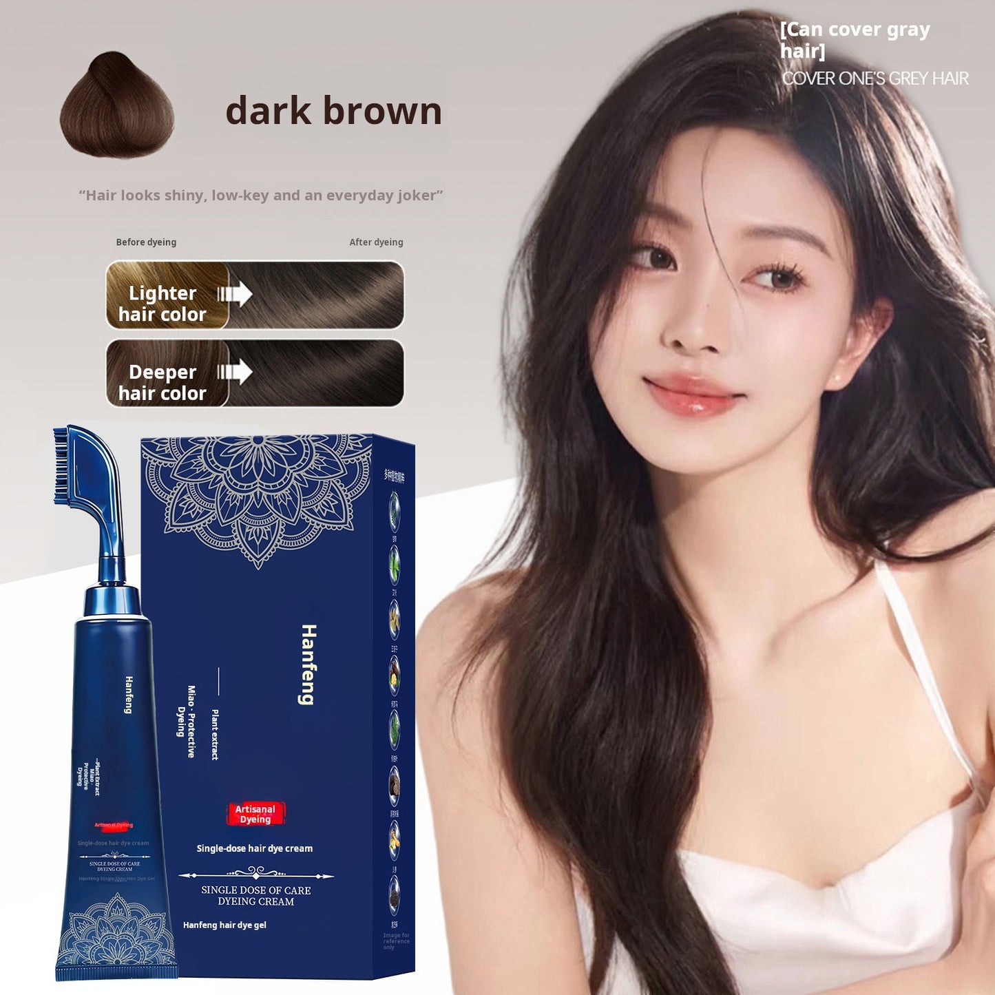 🔥Limited Time Promotion 50% OFF🔥Herbal Hair Dye Comb for Home Use