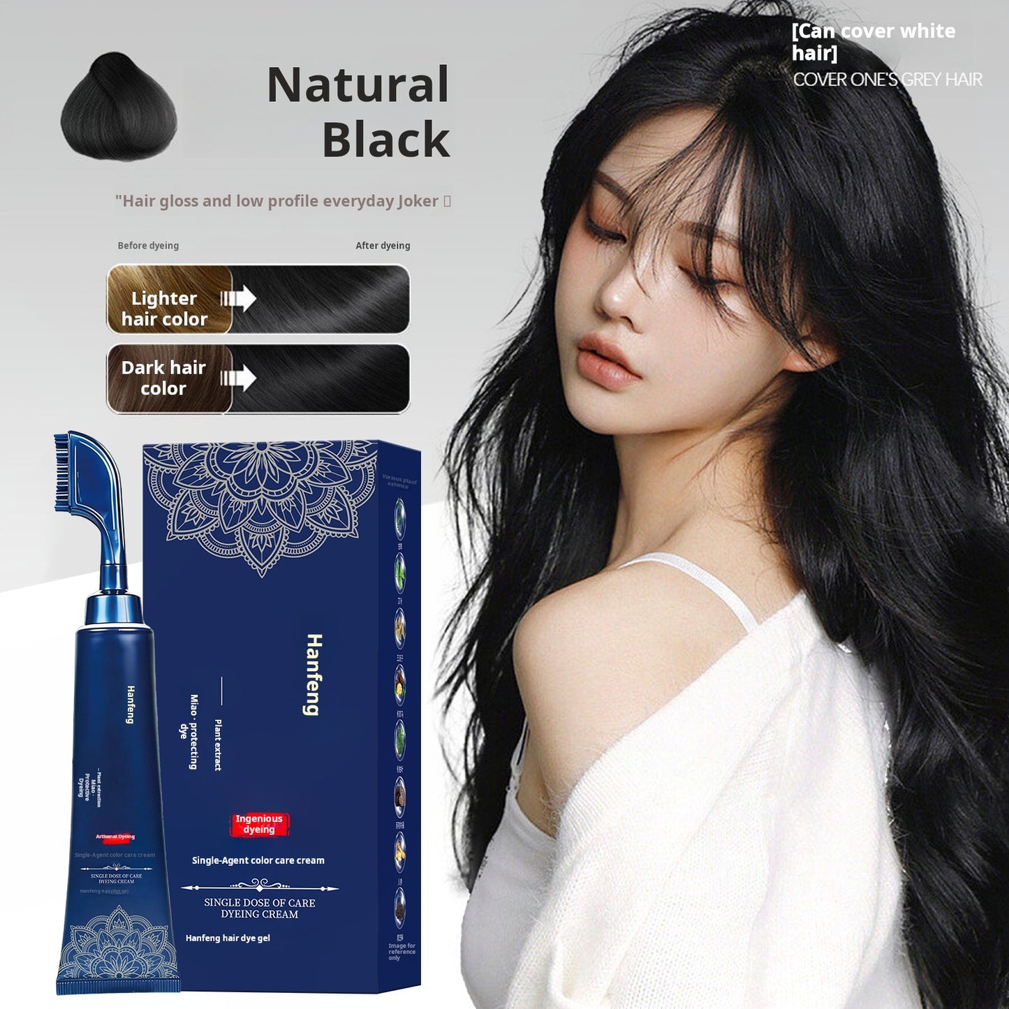 🔥Limited Time Promotion 50% OFF🔥Herbal Hair Dye Comb for Home Use