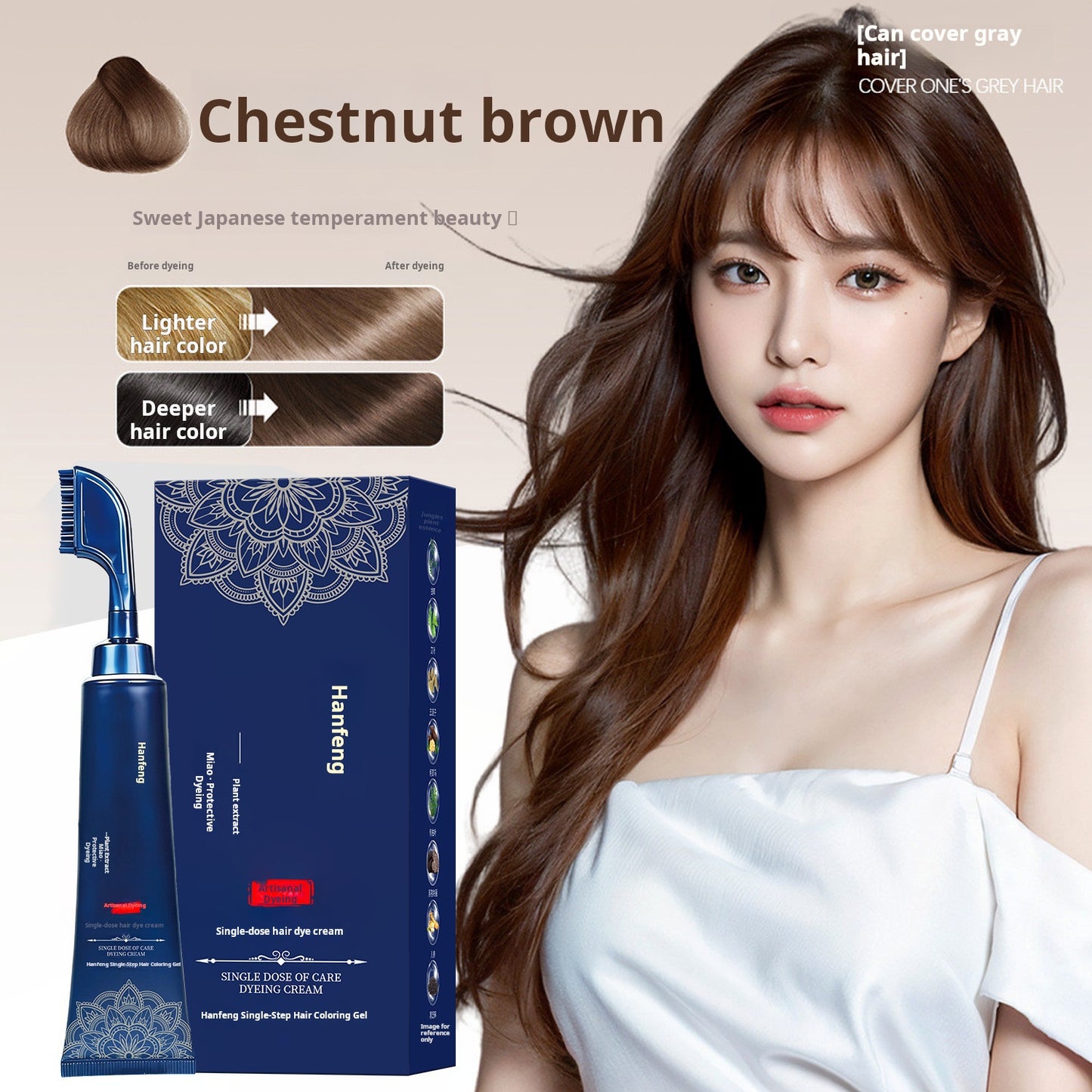 🔥Limited Time Promotion 50% OFF🔥Herbal Hair Dye Comb for Home Use