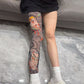 🔥Thrilling Experience Without Harm🔥Stretchy Tattoo-Print Leg Sleeve