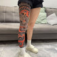 🔥Thrilling Experience Without Harm🔥Stretchy Tattoo-Print Leg Sleeve