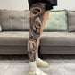 🔥Thrilling Experience Without Harm🔥Stretchy Tattoo-Print Leg Sleeve