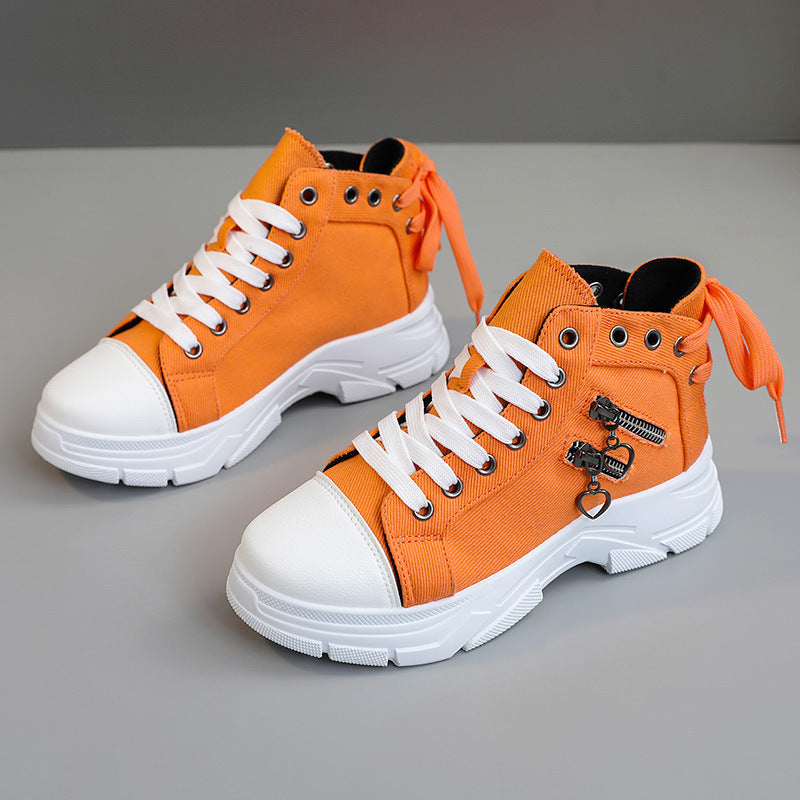 Women's Casual Chunky-Soled Canvas Shoes
