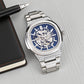 🔥Men’s Stylish Skeleton Dial Business Watch