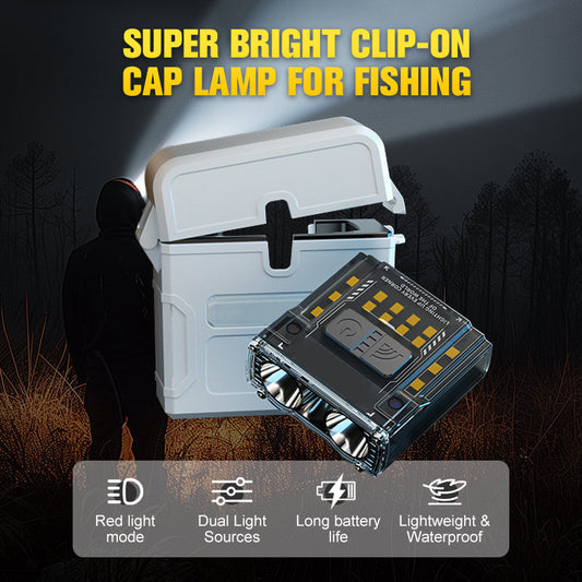 High-Brightness Detachable Portable Dual-Beam Headlamp with Charging Case