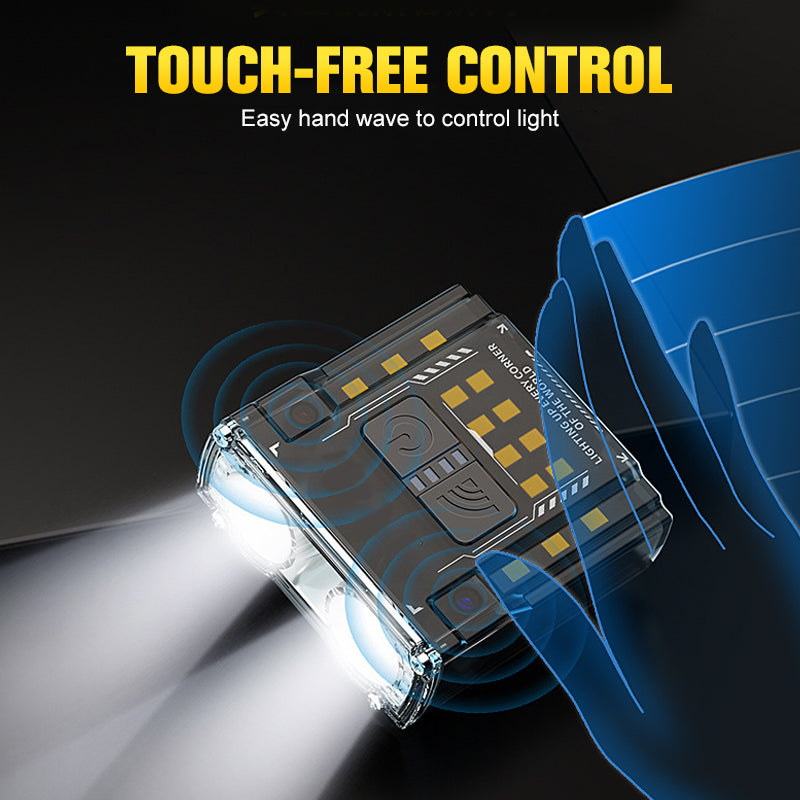 High-Brightness Detachable Portable Dual-Beam Headlamp with Charging Case
