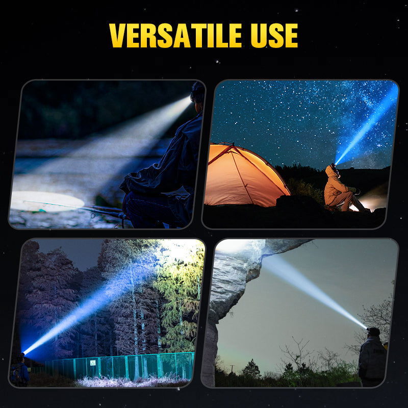 High-Brightness Detachable Portable Dual-Beam Headlamp with Charging Case