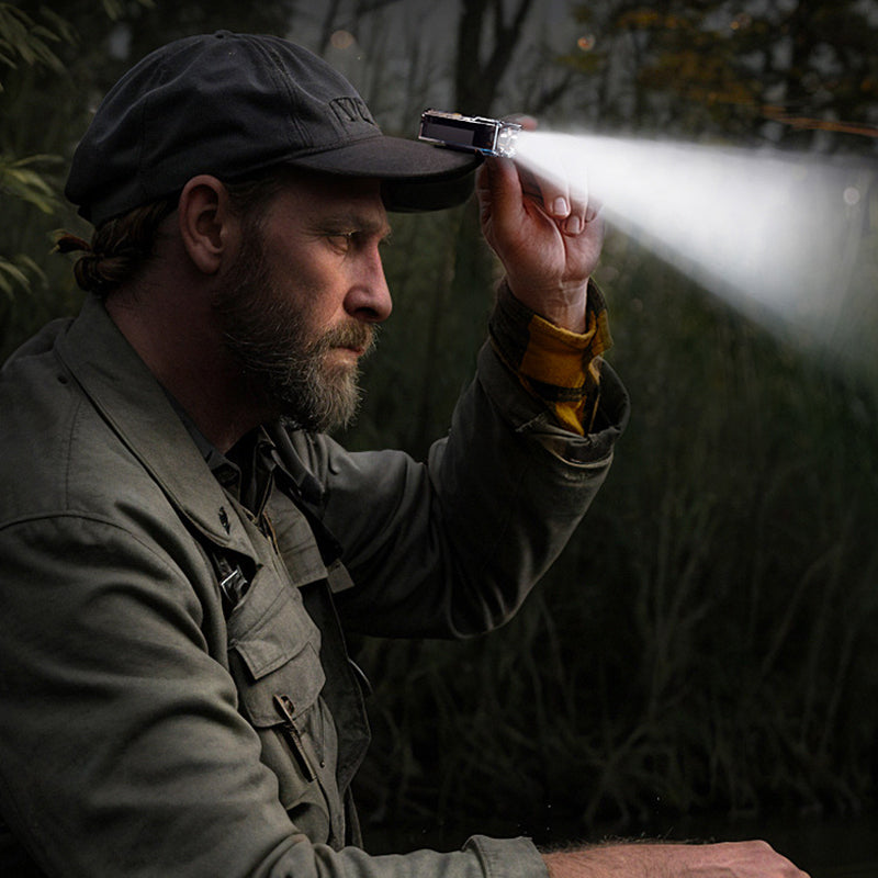 High-Brightness Detachable Portable Dual-Beam Headlamp with Charging Case