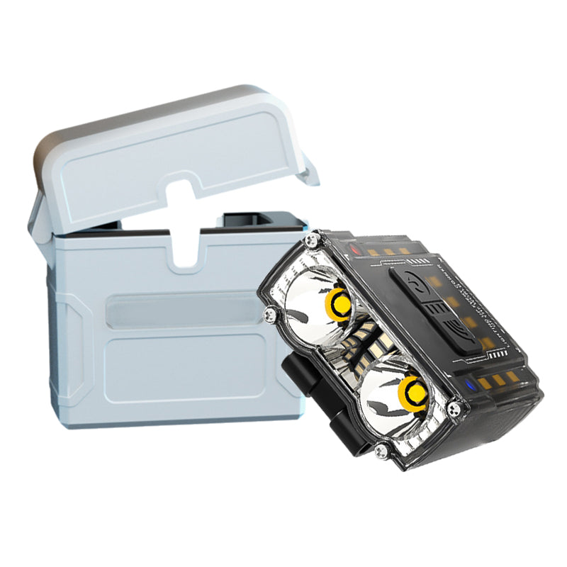 High-Brightness Detachable Portable Dual-Beam Headlamp with Charging Case
