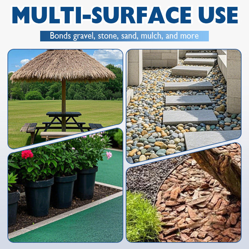 🪨 50% OFF NOW! 🌿 Clear Rock Glue for Landscaping - Waterproof & Weather-Resistant Bond for Stones/Pebbles/Garden Decor 🏡✨