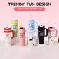 Portable Insulated Tumbler with Lid & Straw