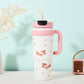 Portable Insulated Tumbler with Lid & Straw