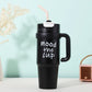 Portable Insulated Tumbler with Lid & Straw