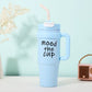 Portable Insulated Tumbler with Lid & Straw