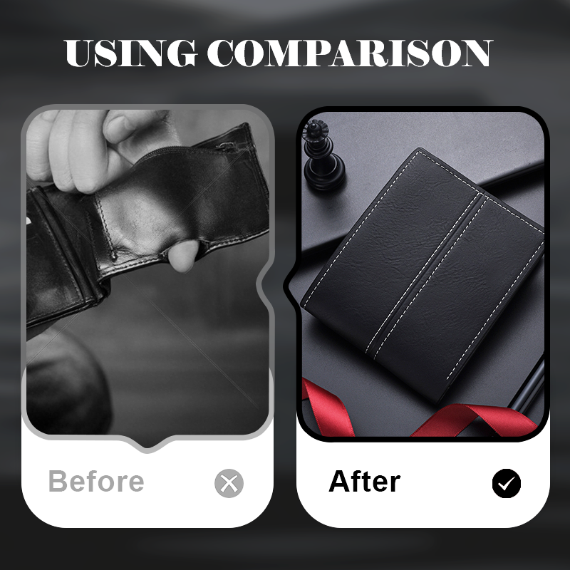 ⏰Black Friday Sale 50% OFF💥💥Men's Short Business Soft Faux Leather Ultra-Thin Wallet