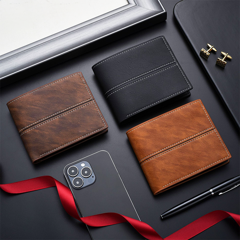 ⏰Black Friday Sale 50% OFF💥💥Men's Short Business Soft Faux Leather Ultra-Thin Wallet