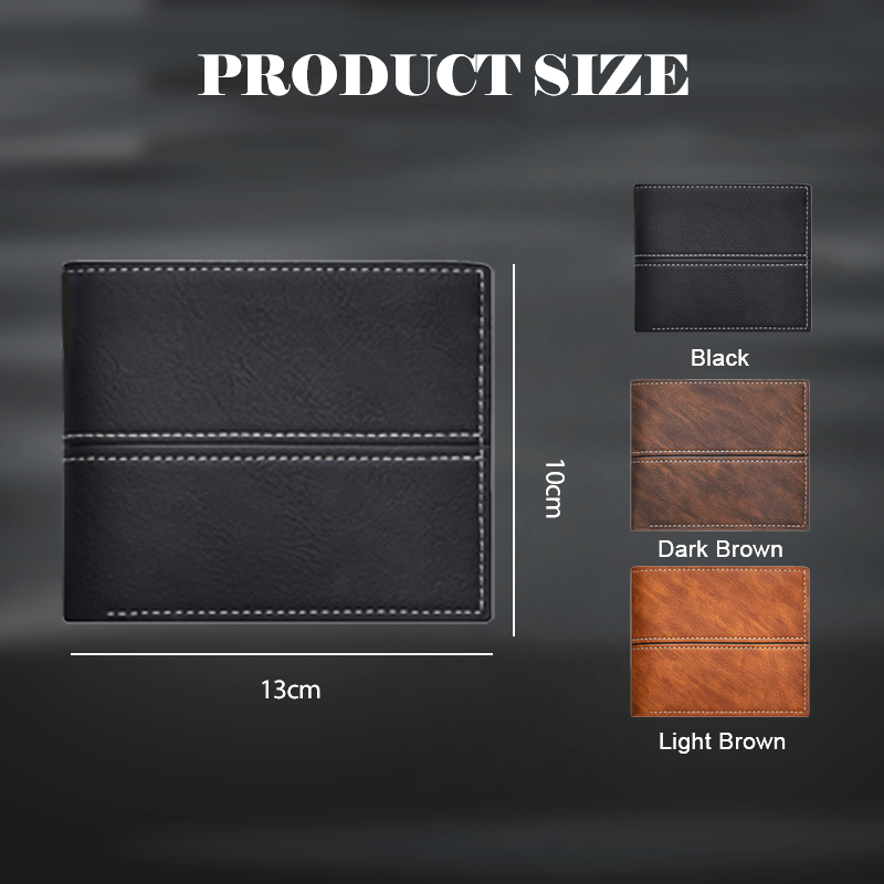 ⏰Black Friday Sale 50% OFF💥💥Men's Short Business Soft Faux Leather Ultra-Thin Wallet