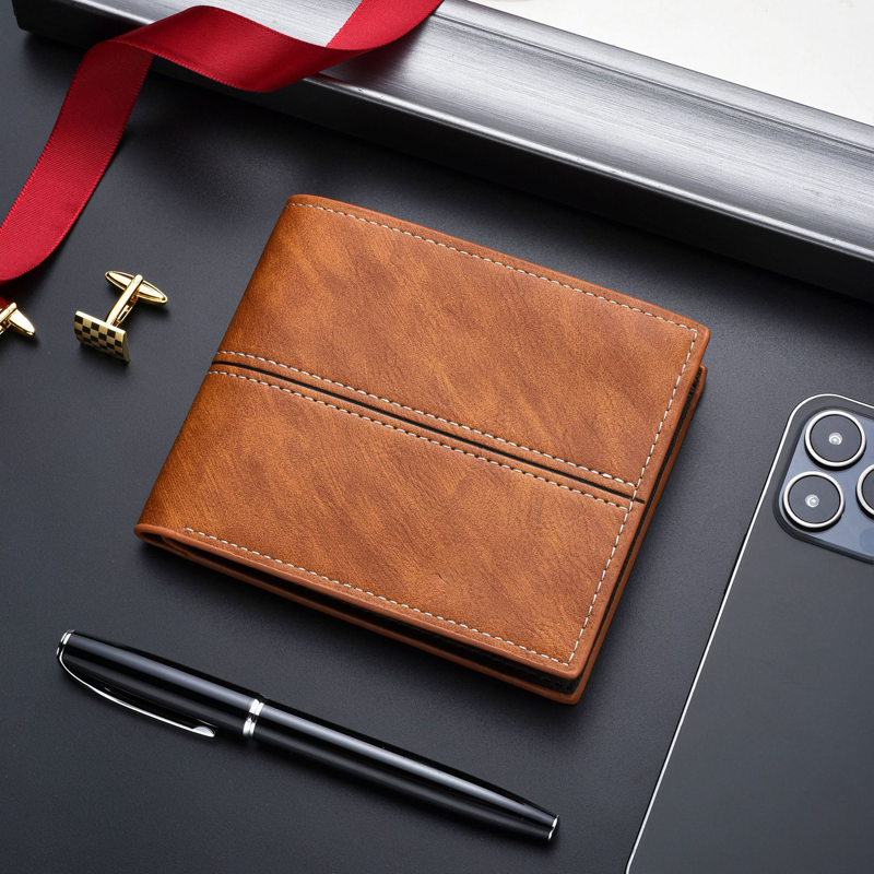 ⏰Black Friday Sale 50% OFF💥💥Men's Short Business Soft Faux Leather Ultra-Thin Wallet