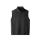 Men's Stand Collar Thickened Full Zip Vest