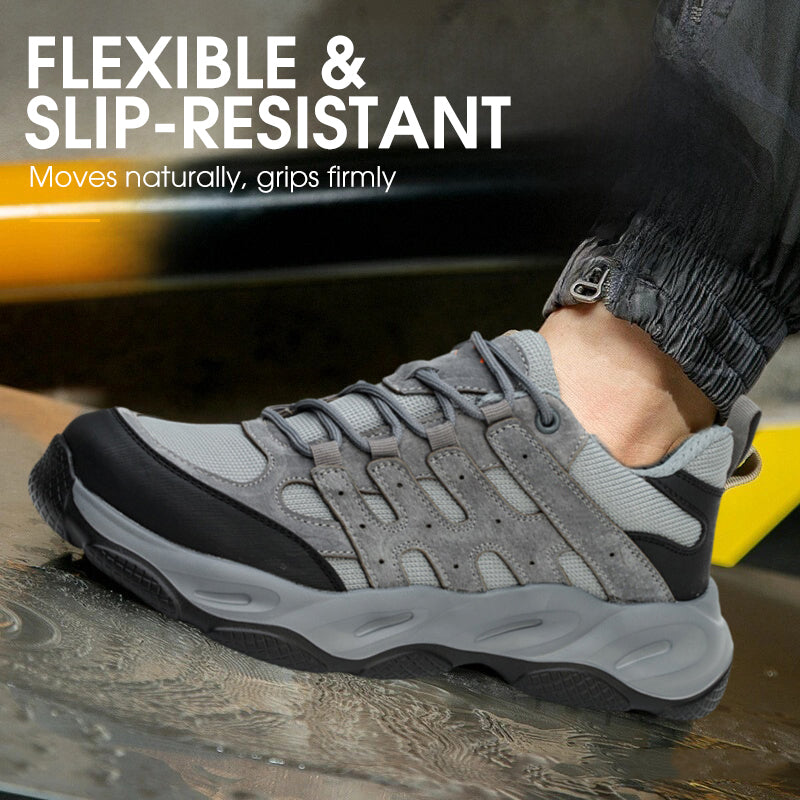 🛡️Men’s Breathable Composite Toe Work Sneakers 
