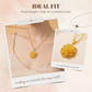🌟Sand Gold Flower Pendant Necklace (Symbolizing Peace and Prosperity)