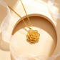 🌟Sand Gold Flower Pendant Necklace (Symbolizing Peace and Prosperity)