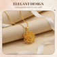 🌟Sand Gold Flower Pendant Necklace (Symbolizing Peace and Prosperity)