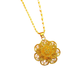 🌟Sand Gold Flower Pendant Necklace (Symbolizing Peace and Prosperity)
