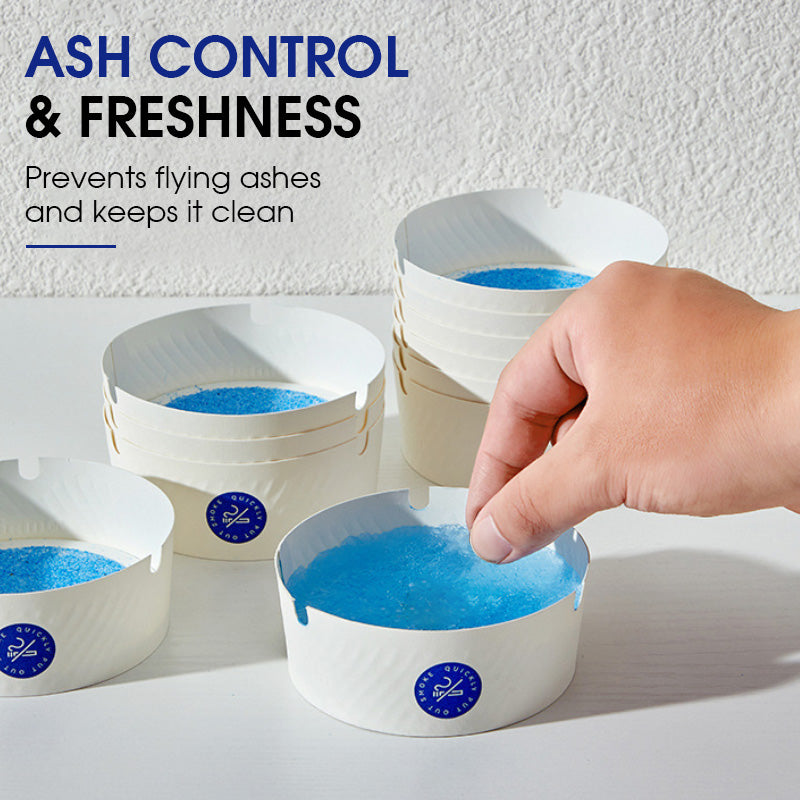 Disposable Ashtrays with Ash Absorbing Gel