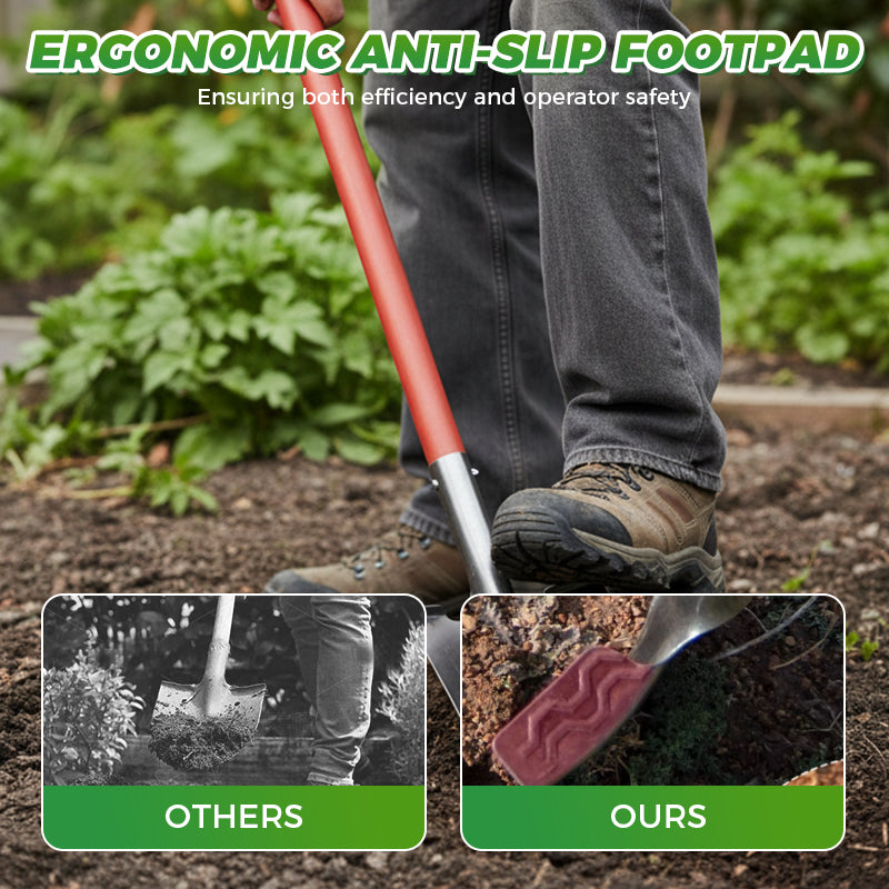 Heavy-Duty Steel Shovel for Tough Soil