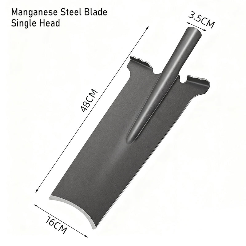 Heavy-Duty Steel Shovel for Tough Soil