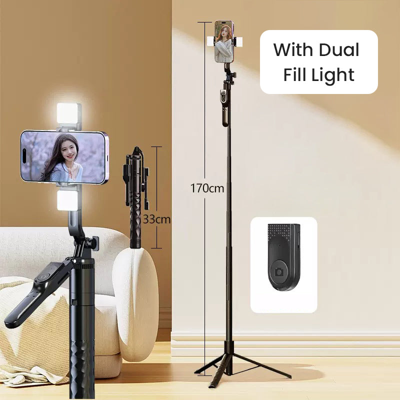 Portable Handheld Gimbal Stabilizer with Selfie Stick