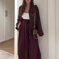🔥LAST DAY PROMOTION - 50%OFF 💖 Fit Zip Jacket & Wide-Leg Pants Set✈️Free Shipping