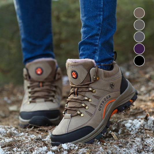 Unisex Outdoor Hiking Shoes with Plush Lining