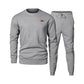 Men's Knit Jacquard Sweatshirt and Joggers Set