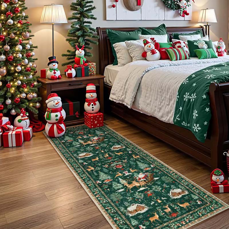 🦌🎄🎅Soft Non-Slip Christmas Rug For Home Decor🎁
