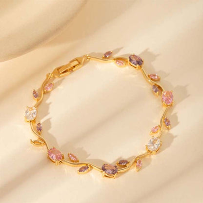 🍀Women's Dainty Leaf Charm Bracelet