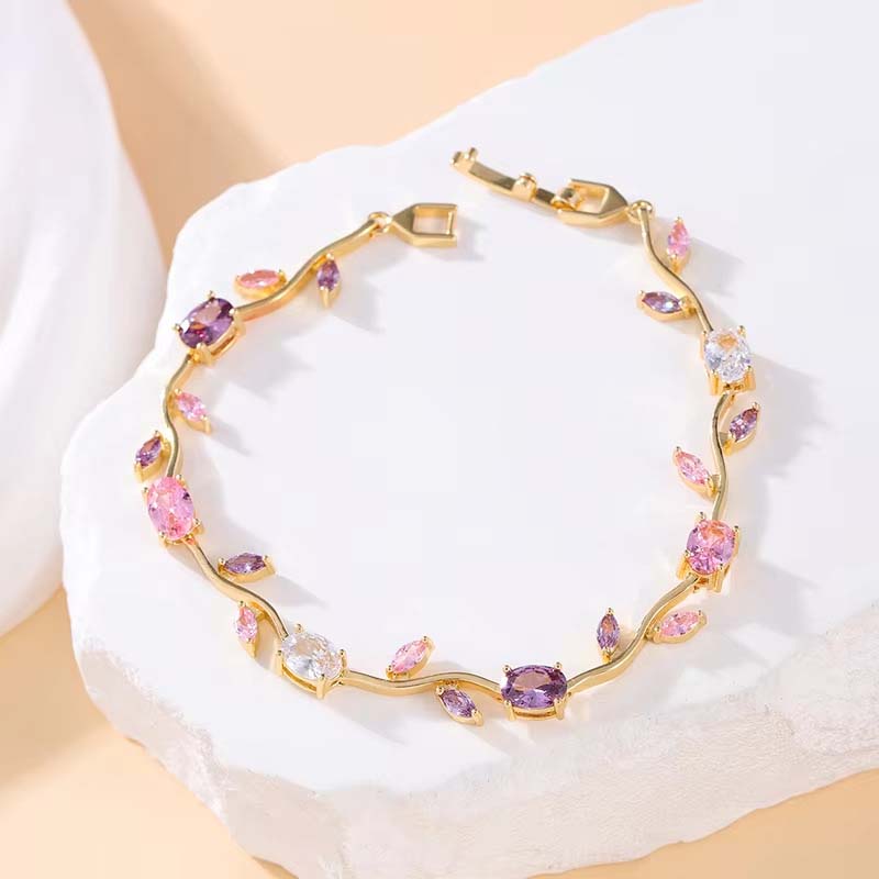 🍀Women's Dainty Leaf Charm Bracelet