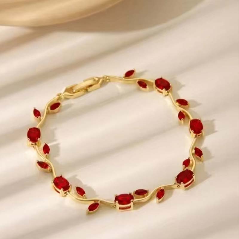 🍀Women's Dainty Leaf Charm Bracelet