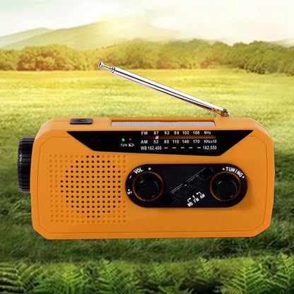 Emergency Solar Hand Crank Radio with Flashlight
