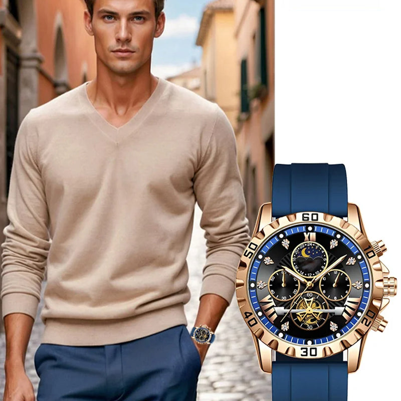 Men's Fashion Exquisite Waterproof Luminous Quartz Watch