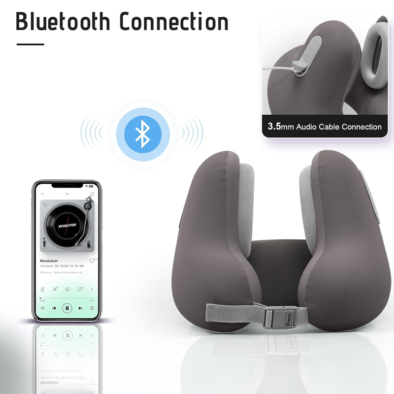 Travel Ergonomic Bluetooth Music U-Shaped Neck Pillow