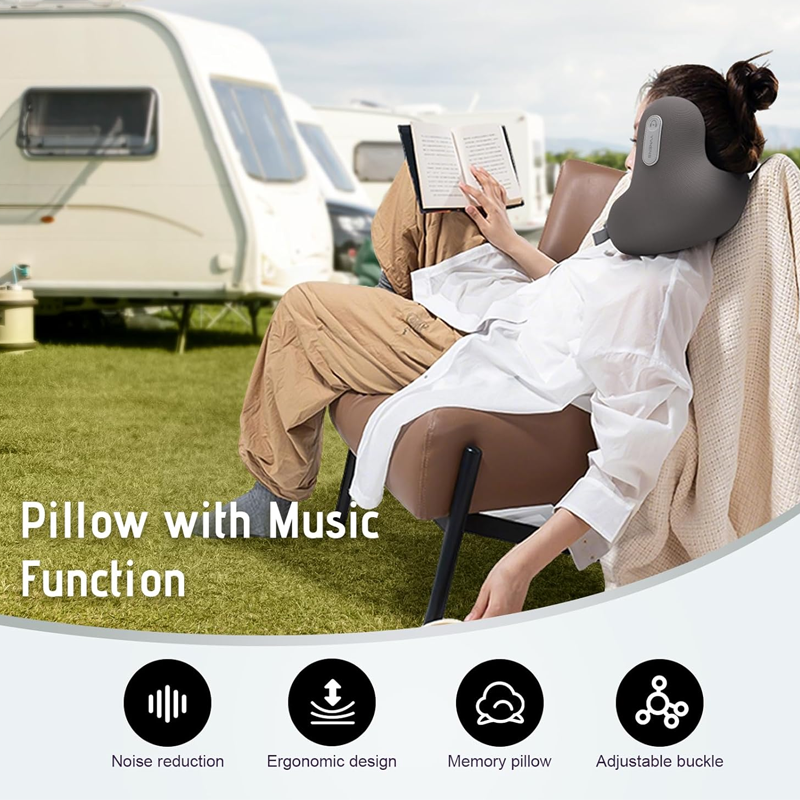 Travel Ergonomic Bluetooth Music U-Shaped Neck Pillow