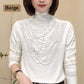 💎Women's Padded High Neck Long Sleeve Blouse