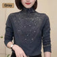 💎Women's Padded High Neck Long Sleeve Blouse