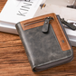 Men’s Stylish Zipper Leather Card Wallet