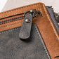 Men’s Stylish Zipper Leather Card Wallet