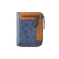 Men’s Stylish Zipper Leather Card Wallet