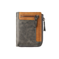 Men’s Stylish Zipper Leather Card Wallet