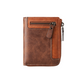 Men’s Stylish Zipper Leather Card Wallet